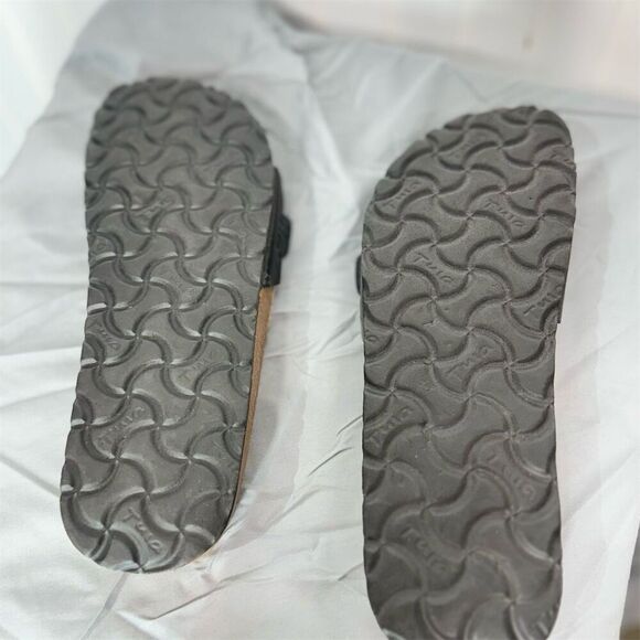 Tula Birkenstock Madrid Black Slide Sandals 7.5 Adjustable Buckle Comfort Boho - Picture 6 of 11